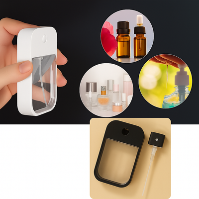MistCard | Travel Spray Bottle – Leak-Proof Fine Mist Refillable – Compact Card-Shape for Perfume & Sanitiser