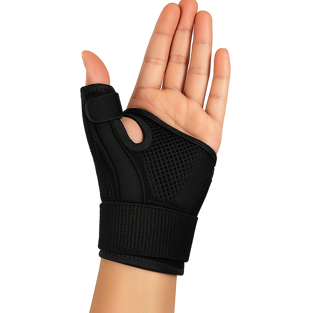 ThumbEase | Wrist Support Brace – Relief for De Quervain’s Tendonitis – Breathable Adjustable Compression – Everyday & Active Use