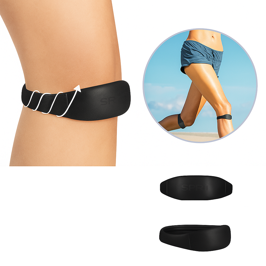 TidoSil | Patellar Tendon Strap – Compression Knee Band Relief – Silicone Non-Slip Elastic – Running & Sport Use