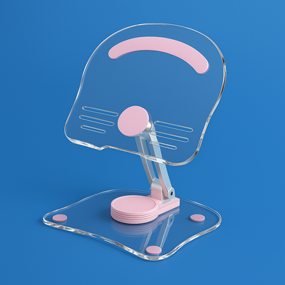 StandEase | Tablet Stand For Desk – Ergonomic Adjustable Angles – Acrylic Foldable Non-slip – Home Office & Study