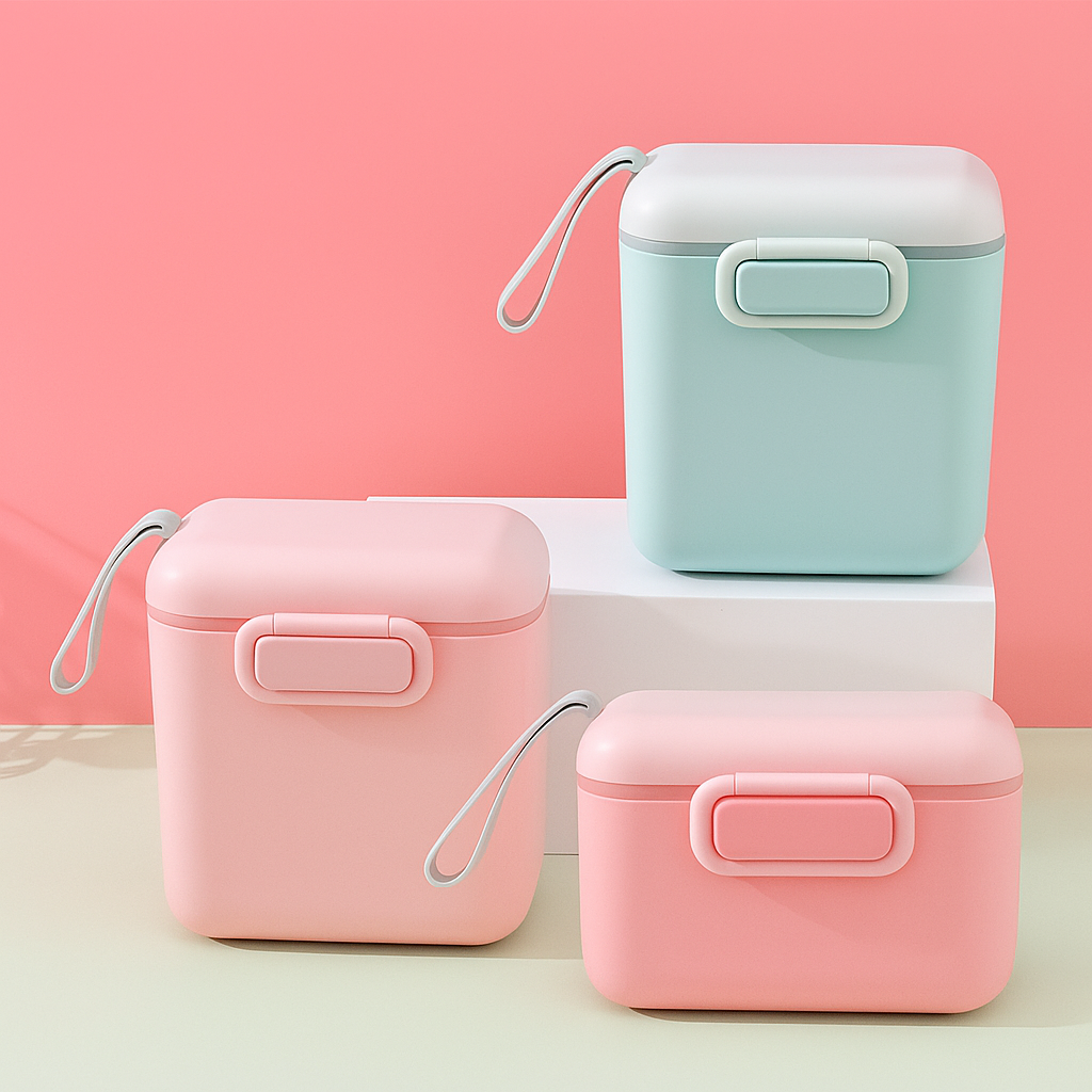 FeedEase | Baby Milk Powder Container – Airtight Spill-proof Seal – Food-grade Durable Design – Travel & Daycare