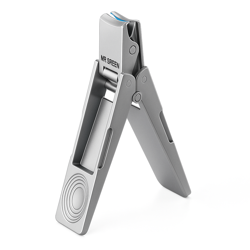 ClipGuard | Nail Clippers – Mess-free Catcher – Stainless Steel Foldable – Travel & Home Grooming