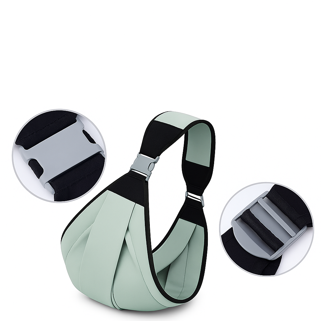 CarryEase | Baby Carrier Sling – Ergonomic Breathable – Lightweight Mesh Adjustable – Newborns and Parents