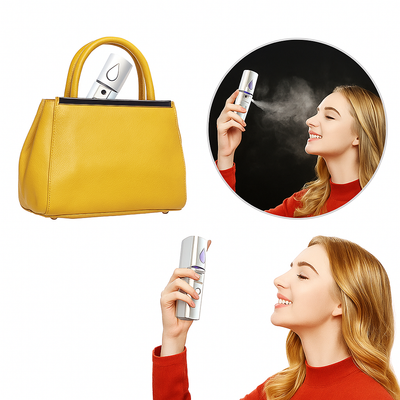 HydraMist | Facial Steamer – Deep Hydration Nano Mist – USB Rechargeable Handheld – Travel & Home Skincare