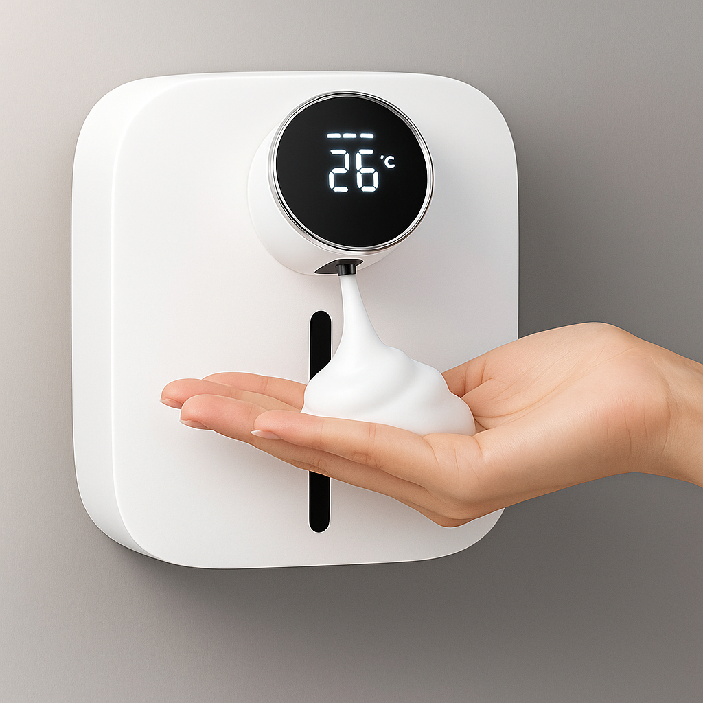 PureGuard | Automatic Soap Dispenser – Touchless Hygiene – Rechargeable Wall Mounted – Bathrooms Kitchens Homes