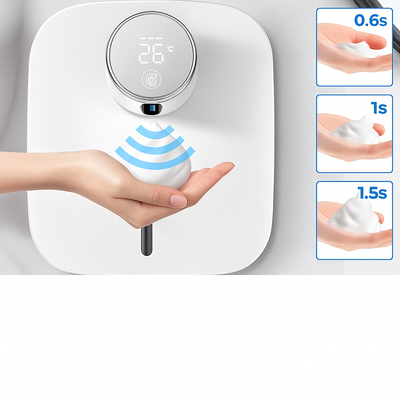 PureGuard | Automatic Soap Dispenser – Touchless Hygiene – Rechargeable Wall Mounted – Bathrooms Kitchens Homes