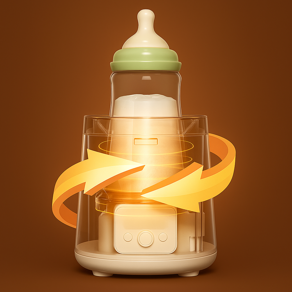 CalmaFeed | Baby Formula Mixer – Clump-Free Bottle Shaker – Quiet Rechargeable Design – Night Feeds & Busy Parents