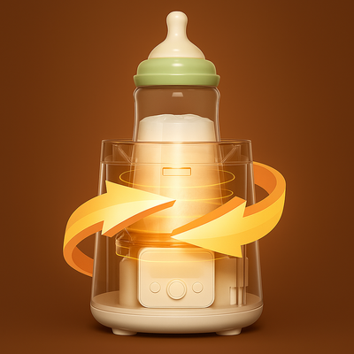 CalmaFeed | Baby Formula Mixer – Clump-Free Bottle Shaker – Quiet Rechargeable Design – Night Feeds & Busy Parents