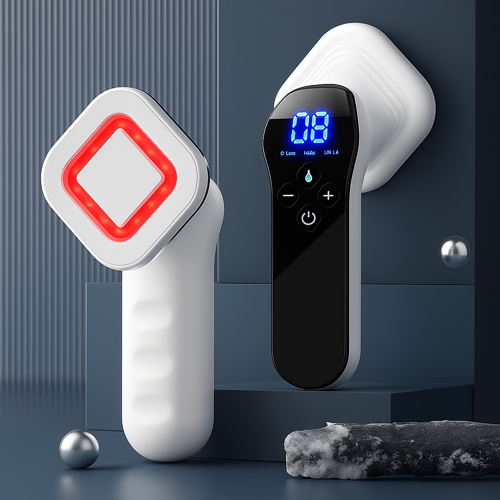 CelluTherm | Handheld Massager – Cellulite Reduction – Heat & Vibration Therapy – Weight Loss Toning & Smoother Skin