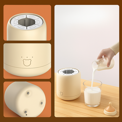 CalmaFeed | Baby Formula Mixer – Clump-Free Bottle Shaker – Quiet Rechargeable Design – Night Feeds & Busy Parents