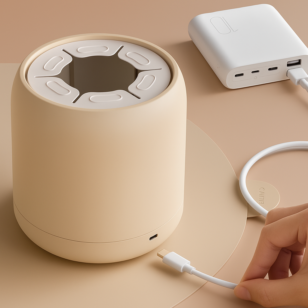 CalmaFeed | Baby Formula Mixer – Clump-Free Bottle Shaker – Quiet Rechargeable Design – Night Feeds & Busy Parents