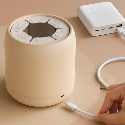 CalmaFeed | Baby Formula Mixer – Clump-Free Bottle Shaker – Quiet Rechargeable Design – Night Feeds & Busy Parents