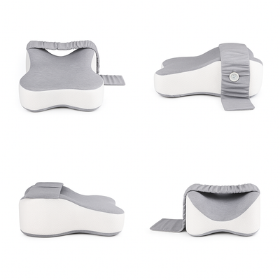 DreamRelief | Knee Pillow – Side Sleeper Alignment – Breathable Memory Foam with Strap – Pregnancy and Hip Support