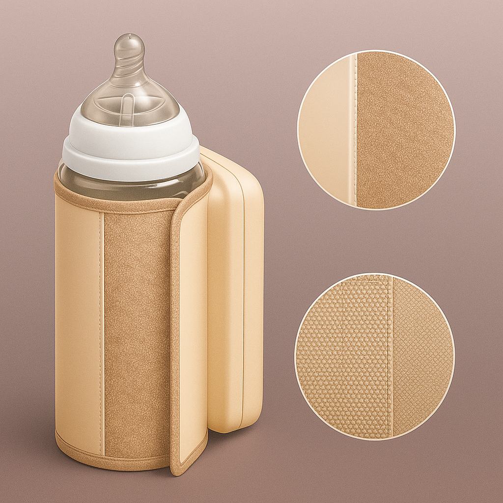 MilkEase | Portable Bottle Warmer – USB Rechargeable with LED Display – Spill-Free Compact Design – Travel & On-the-Go Parents