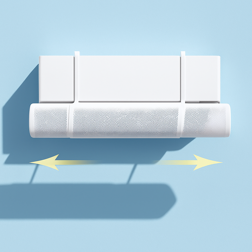 BreezeBlocker | Air Conditioner Deflector – Prevents Cold Draughts – Adjustable Anti-Blowing Design – Children, Elderly & Family Health