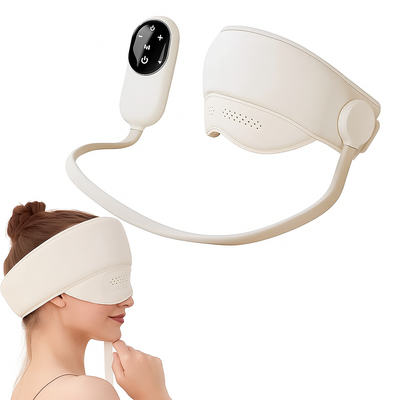 Relaxura | Eye Massager – Heated Hot Compress – Adjustable Rechargeable Design – Stress Relief Relaxation & Better Sleep