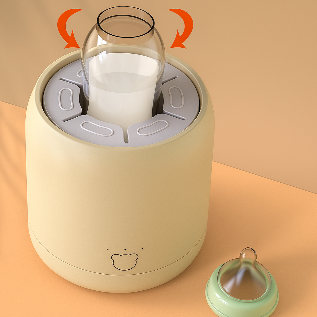 CalmaFeed | Baby Formula Mixer – Clump-Free Bottle Shaker – Quiet Rechargeable Design – Night Feeds & Busy Parents