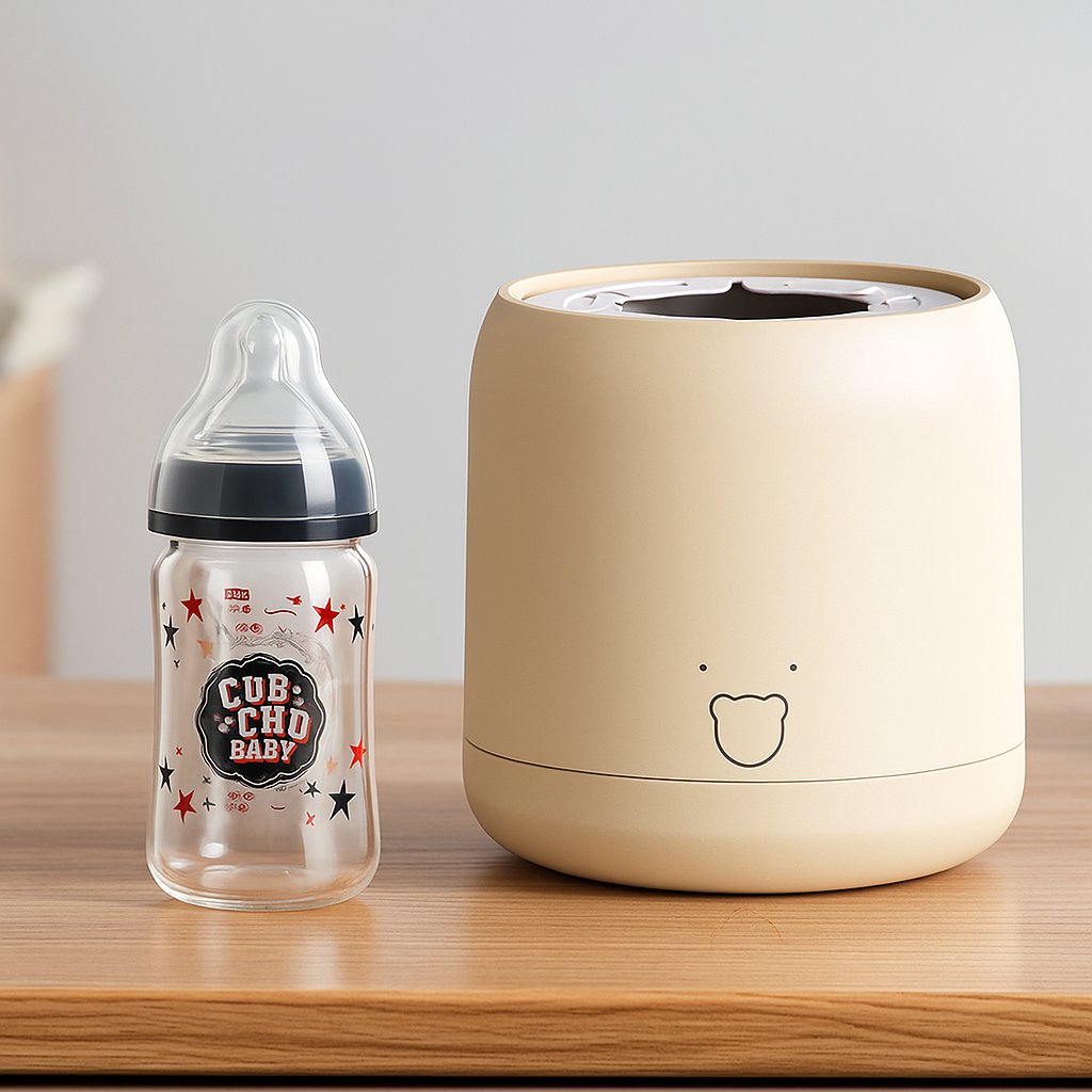 CalmaFeed | Baby Formula Mixer – Clump-Free Bottle Shaker – Quiet Rechargeable Design – Night Feeds & Busy Parents