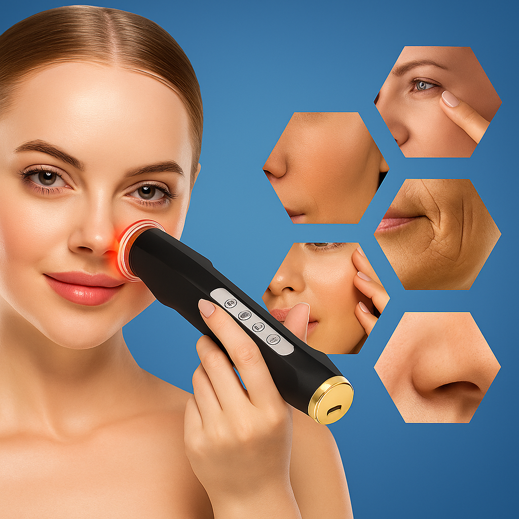 GlowLift | Skin Care Device – Deep Pore Cleansing & Blackhead Removal – LED Therapy – At-Home Facial Treatments