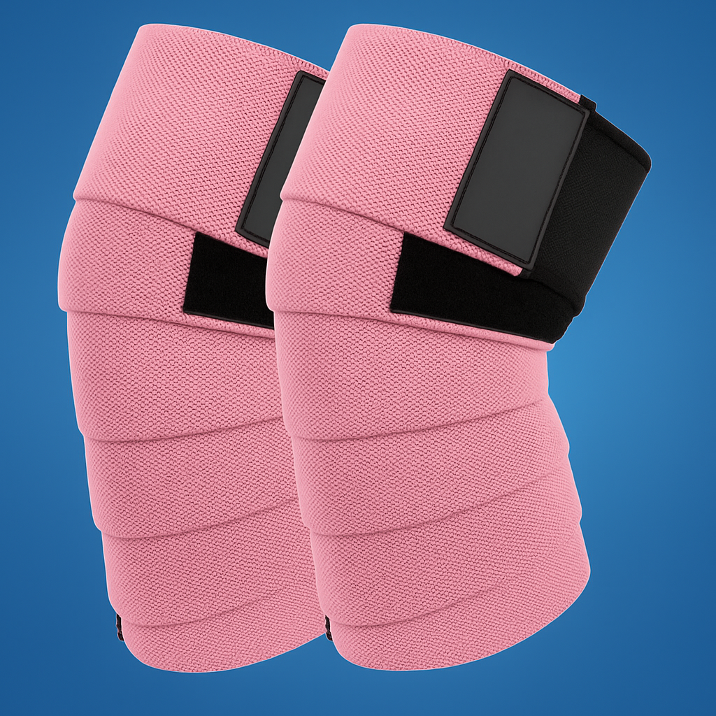 LiftGuard | Powerlifting Knee Wraps – Injury Prevention – Non-slip Long Design – Squats and Strength Training