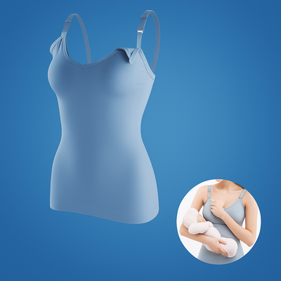 Nurtura | Maternity Breastfeeding Top – Leak-proof Support Pads – Stretch Cotton – Confidence for New Mothers