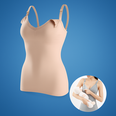 Nurtura | Maternity Breastfeeding Top – Leak-proof Support Pads – Stretch Cotton – Confidence for New Mothers