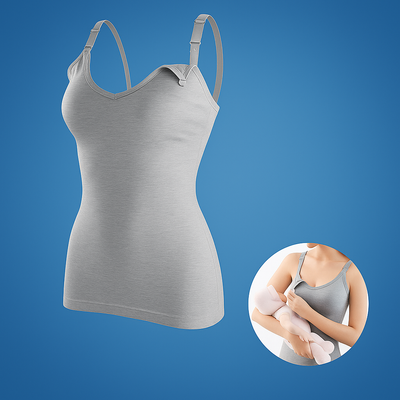 Nurtura | Maternity Breastfeeding Top – Leak-proof Support Pads – Stretch Cotton – Confidence for New Mothers