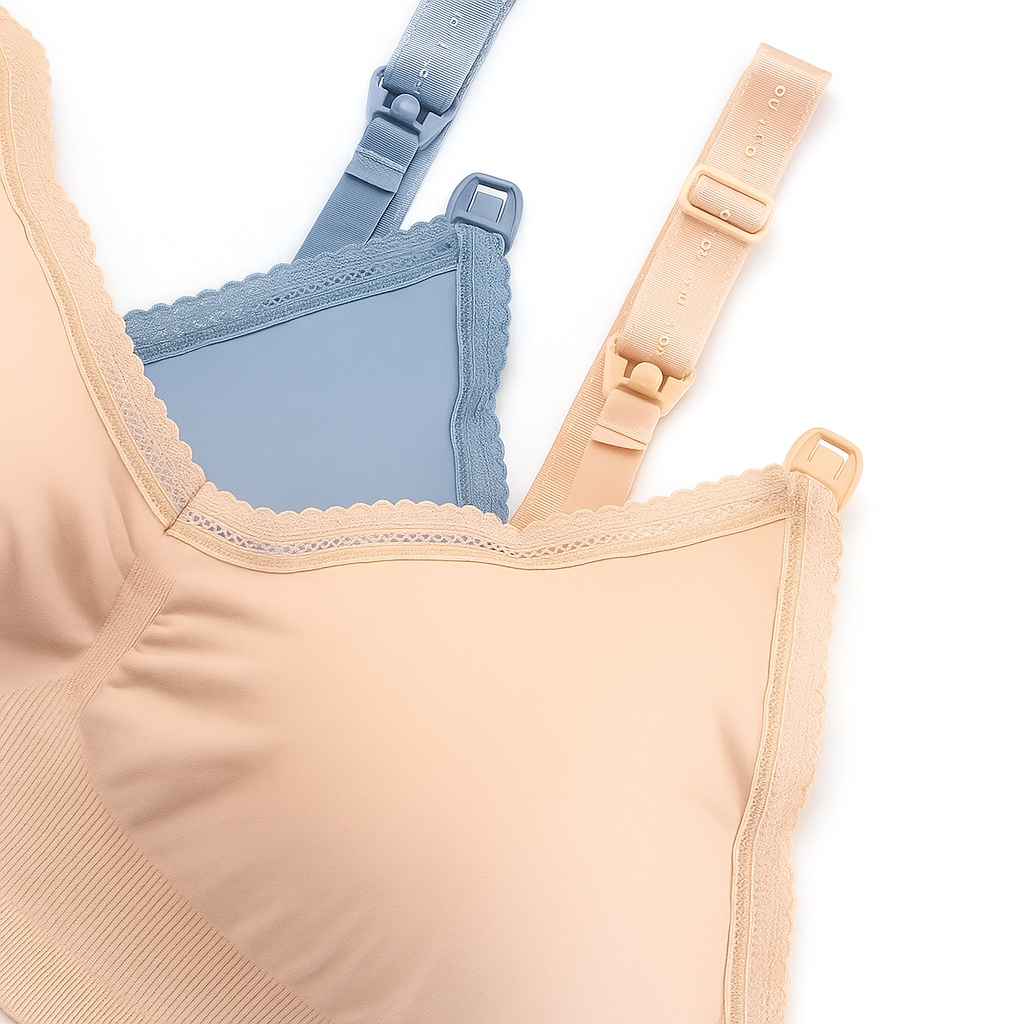 Nurtura | Maternity Breastfeeding Top – Leak-proof Support Pads – Stretch Cotton – Confidence for New Mothers