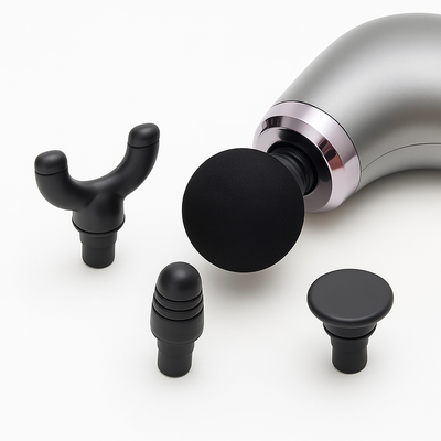 DeepEase | Massage Gun – Extended Handle – Quiet Adjustable Levels – Pain Relief For Back and Full Body