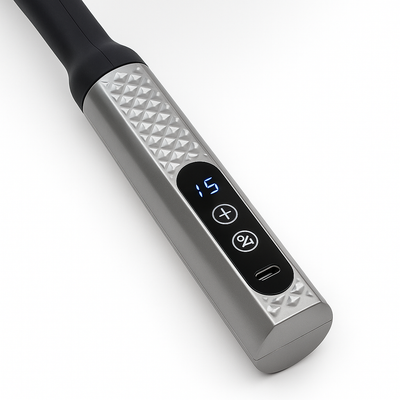 DeepEase | Massage Gun – Extended Handle – Quiet Adjustable Levels – Pain Relief For Back and Full Body