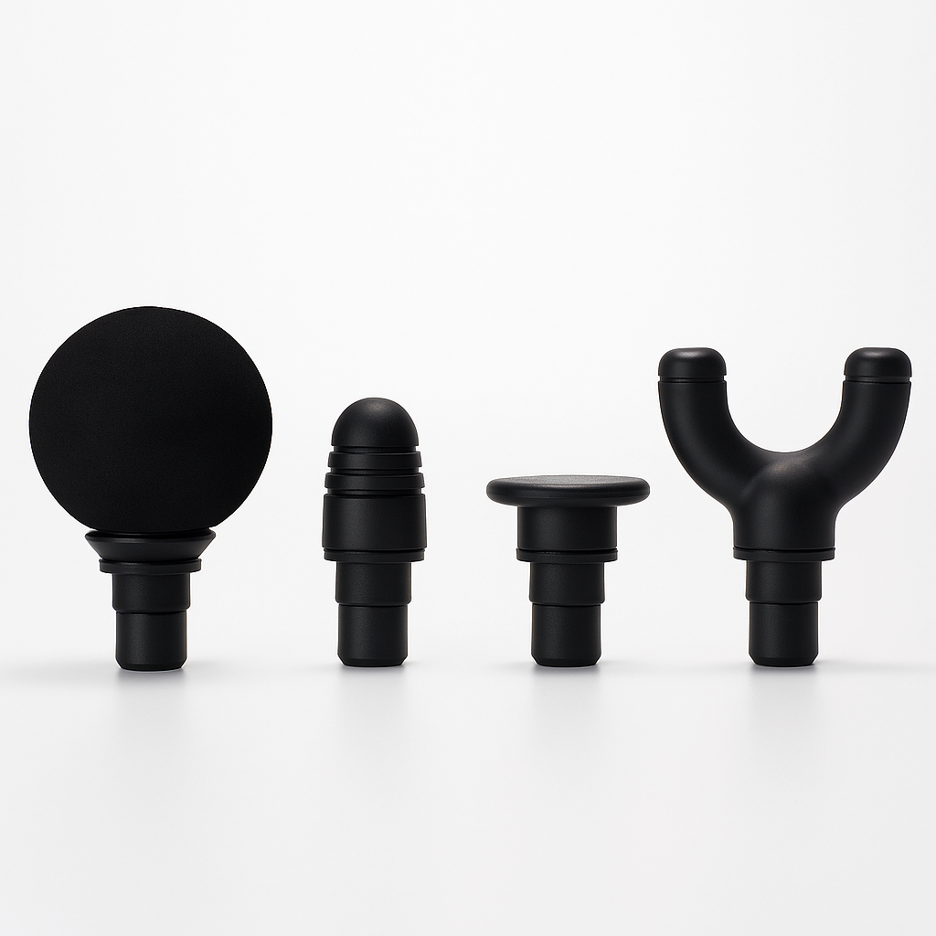 DeepEase | Massage Gun – Extended Handle – Quiet Adjustable Levels – Pain Relief For Back and Full Body