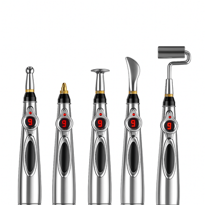 PulseCare | Pain Relief Acupuncture Pen – Drug-free Massage Therapy – Multi-head Design – Stress and Muscle Recovery