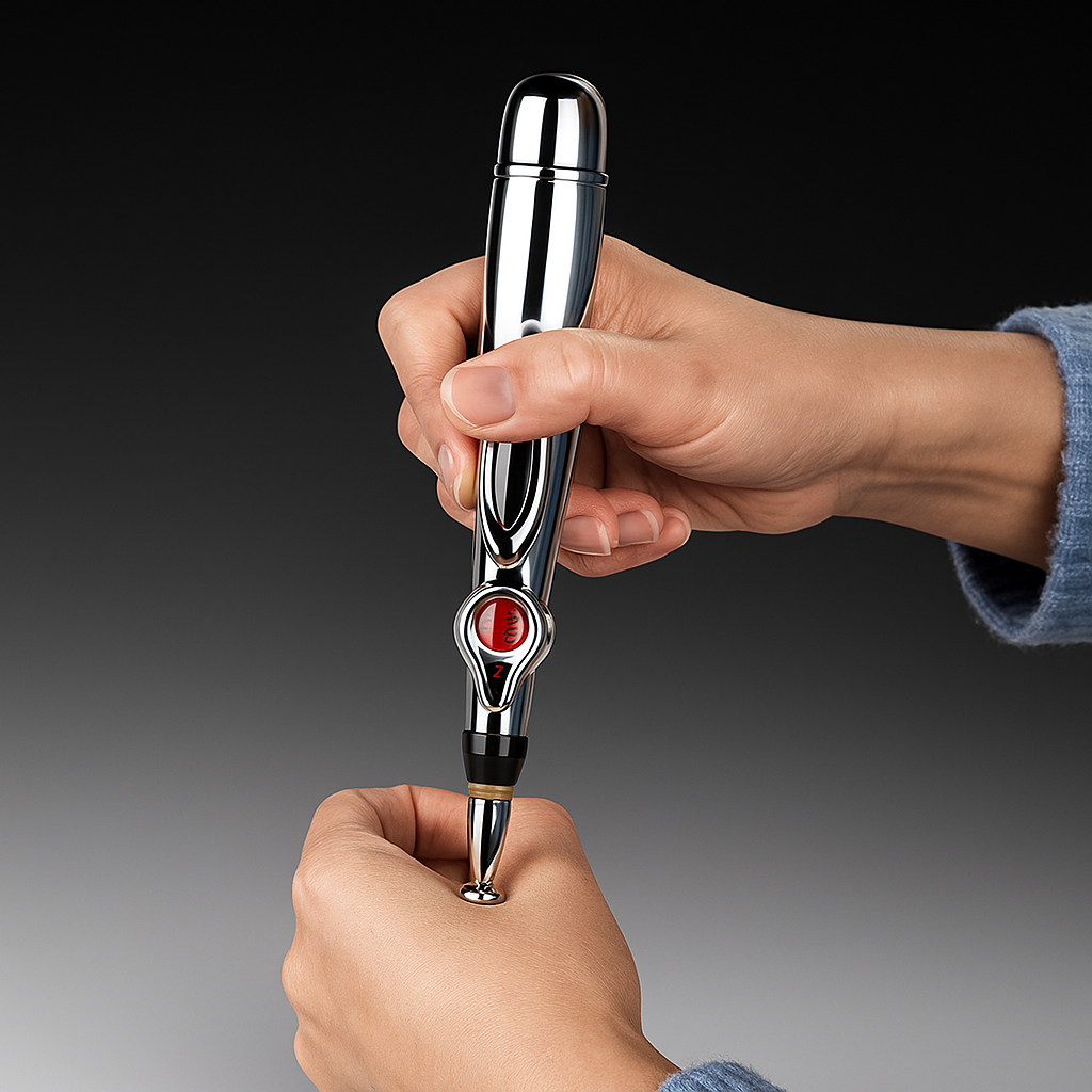 PulseCare | Pain Relief Acupuncture Pen – Drug-free Massage Therapy – Multi-head Design – Stress and Muscle Recovery