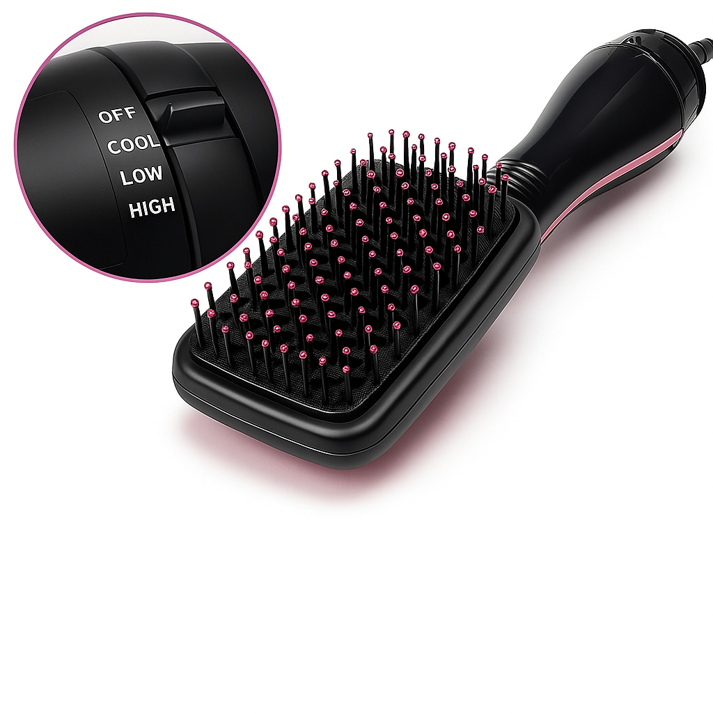 SilkFlow | Hair dryer brush – Volumising ionic technology – 1000W lightweight – Salon-quality blow dries at home
