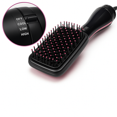 SilkFlow | Hair dryer brush – Volumising ionic technology – 1000W lightweight – Salon-quality blow dries at home