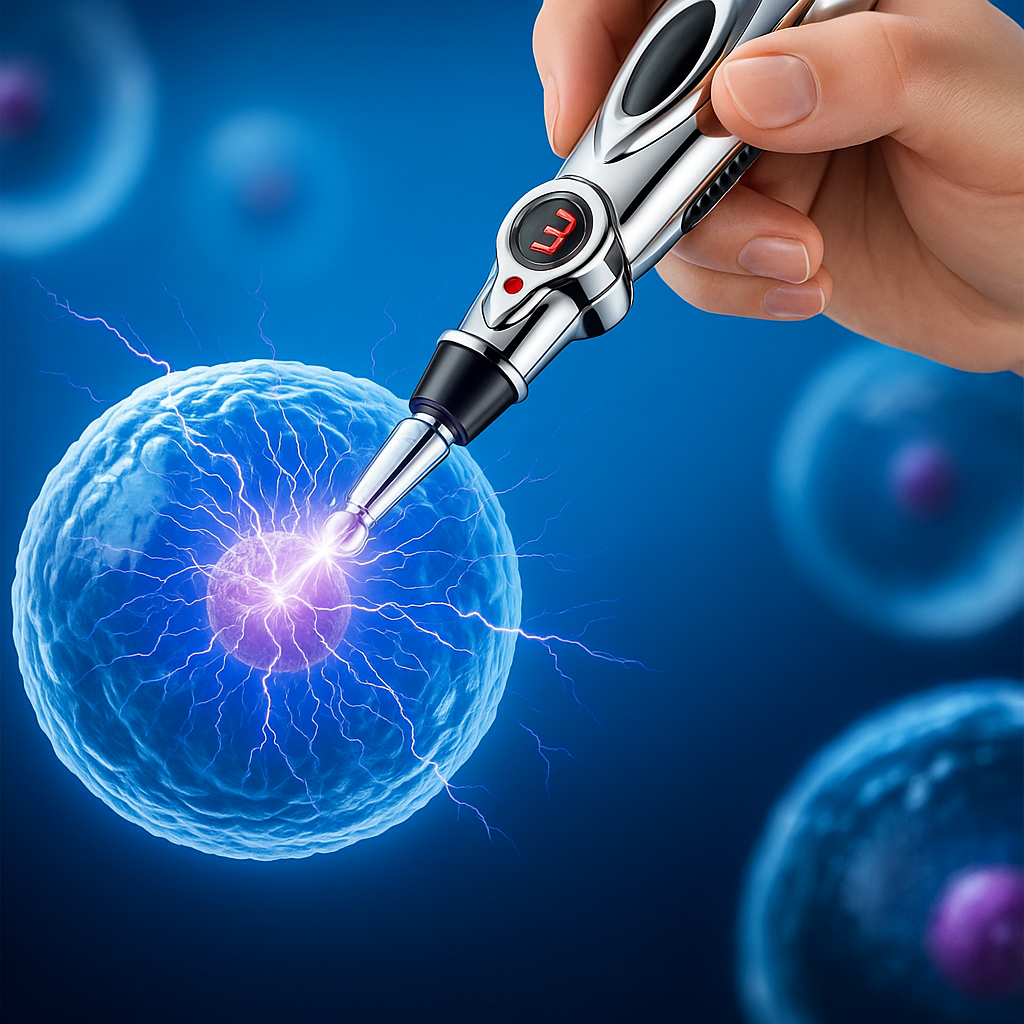 PulseCare | Pain Relief Acupuncture Pen – Drug-free Massage Therapy – Multi-head Design – Stress and Muscle Recovery