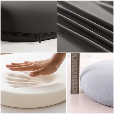 ErgoRelief | Coccyx Cushion – Memory Foam Back Pain Relief – Ergonomic High-density Support – Portable For Work and Travel