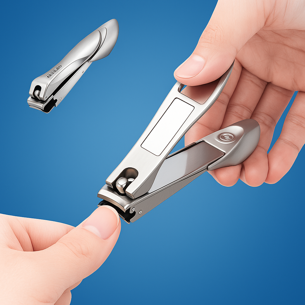 NeatEdge | Precision Nail Clippers – Anti-Splash Catcher – Sharp Stainless Steel – Easy Grip for Clean Grooming