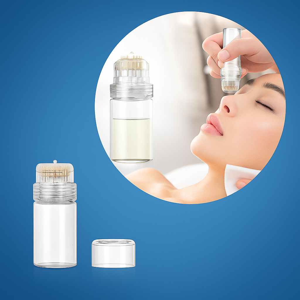 SkinVive | Derma Stamp Applicator – Precise Microneedles – Replaceable Head – Boost Serum Absorption for Radiant Skin