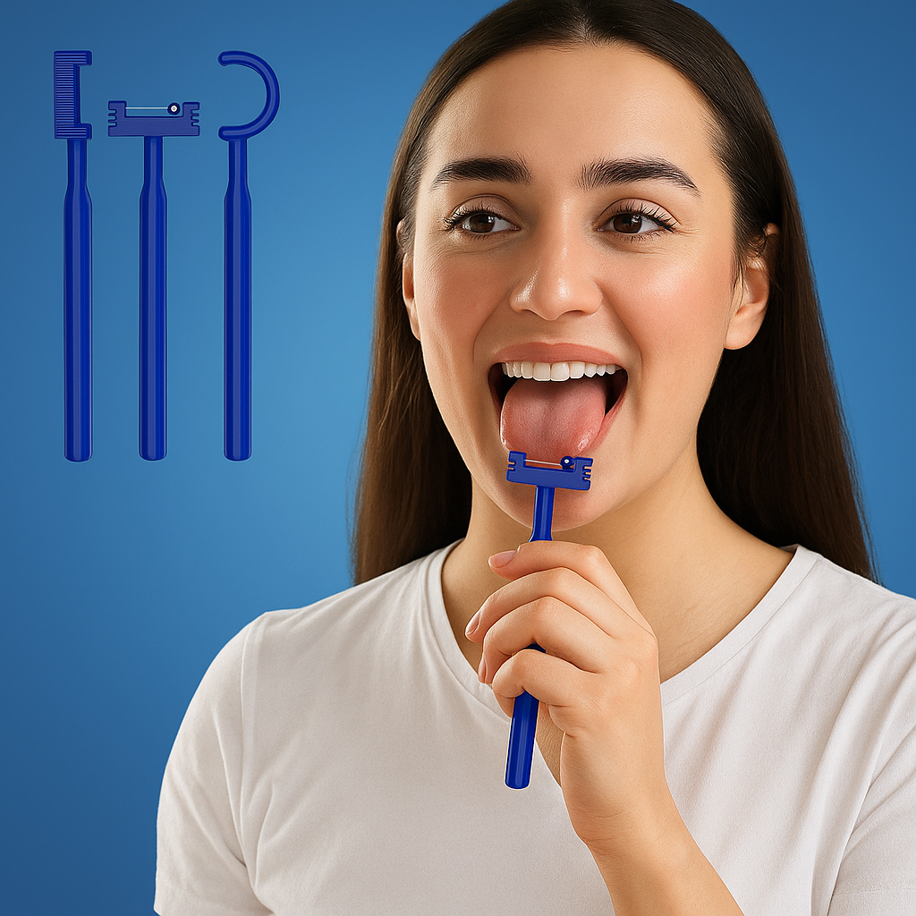 VocaFlex | Oral Muscle Trainer – 3-Piece Tongue Tip Exerciser – Non-Slip Handle – Improves Speech & Swallowing Control