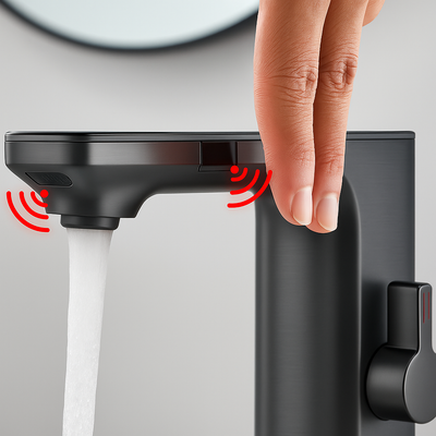 AquaSense | Infrared Sensor Faucet – LED Temperature Display – Automatic Shut-Off – Ideal for Kitchen & Bathroom Safety