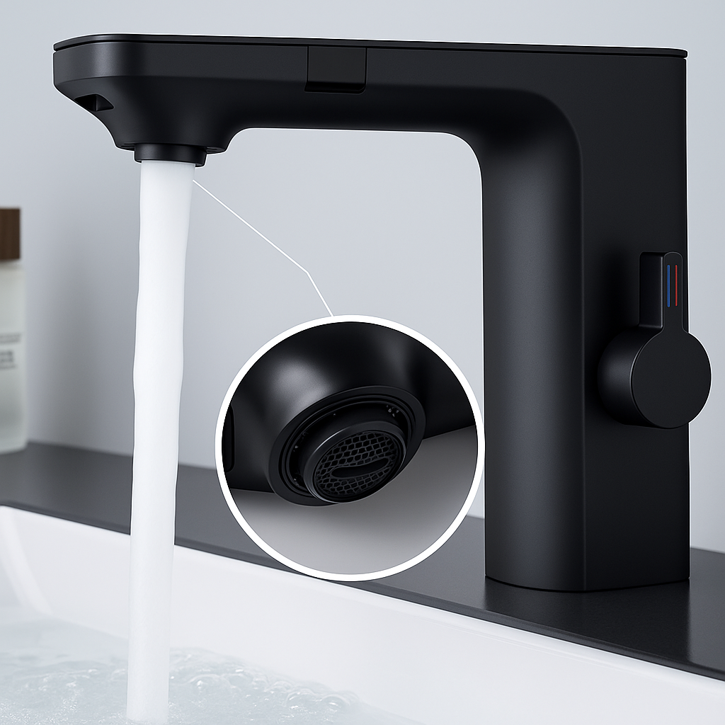 AquaSense | Infrared Sensor Faucet – LED Temperature Display – Automatic Shut-Off – Ideal for Kitchen & Bathroom Safety