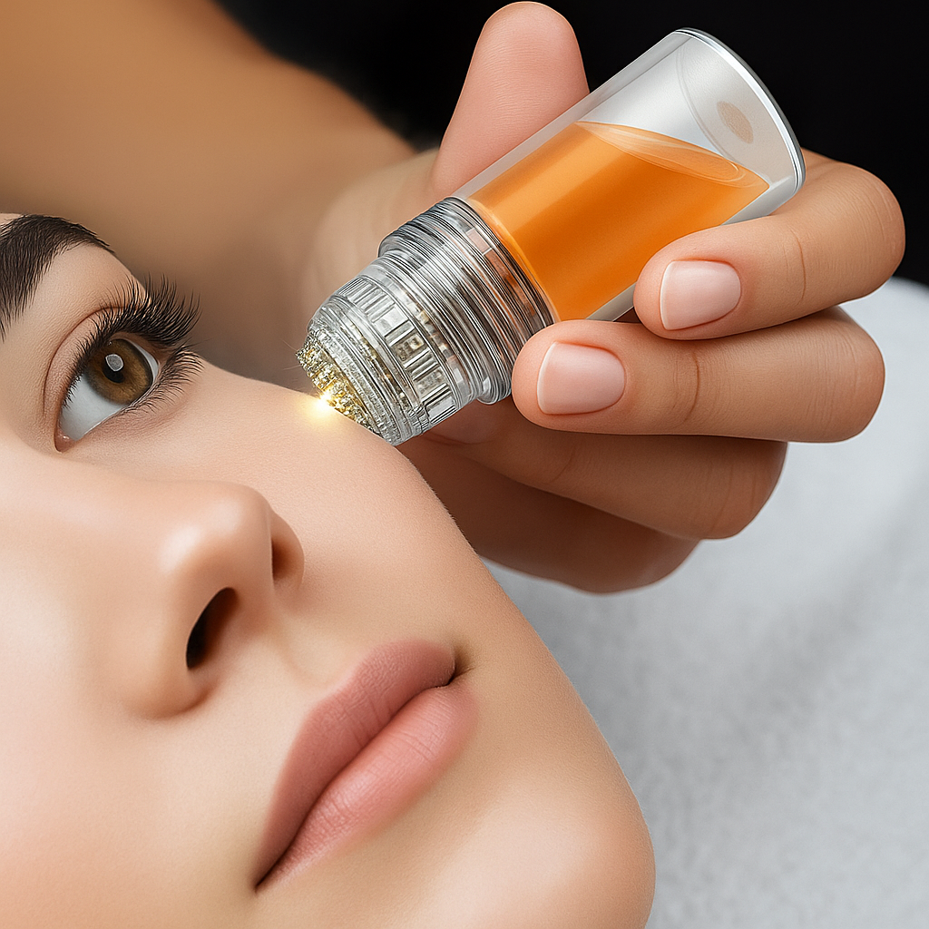 SkinVive | Derma Stamp Applicator – Precise Microneedles – Replaceable Head – Boost Serum Absorption for Radiant Skin