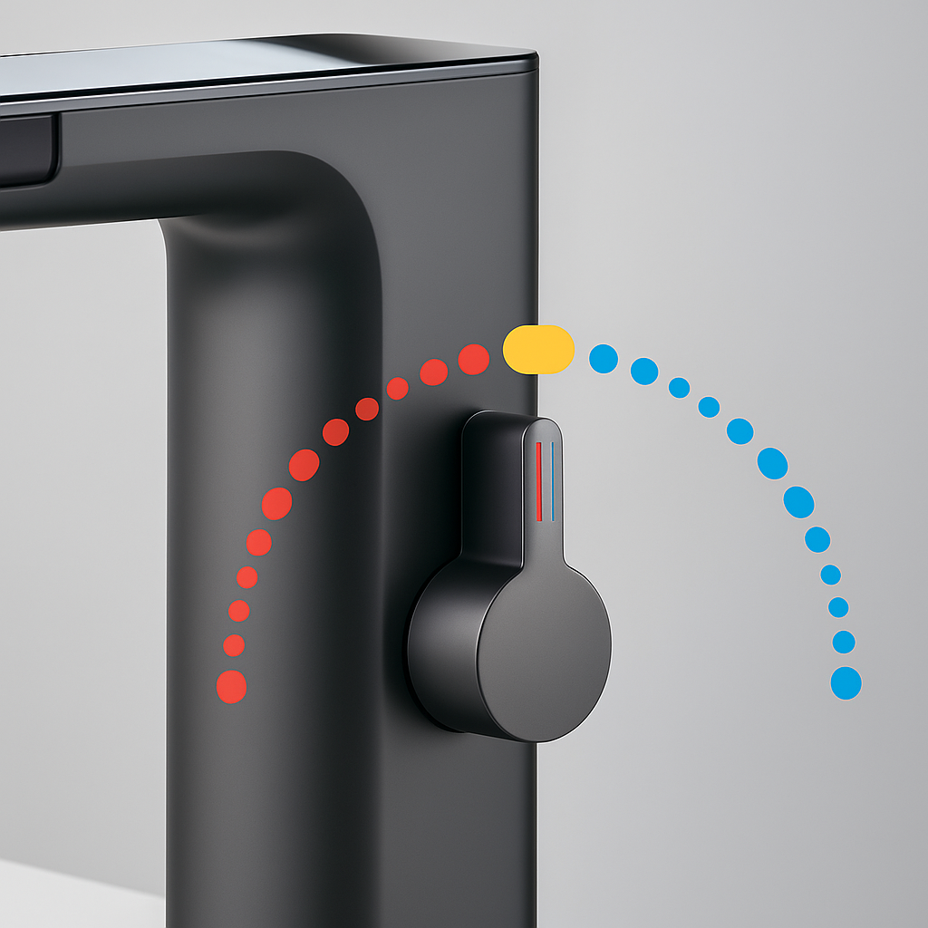 AquaSense | Infrared Sensor Faucet – LED Temperature Display – Automatic Shut-Off – Ideal for Kitchen & Bathroom Safety