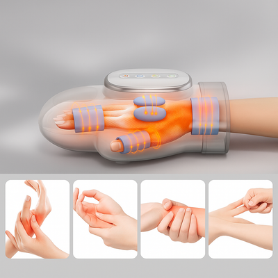 CalmPulse | Hand Compression Massager – Heat Relief Device – Cordless USB-Rechargeable – Ideal for Carpal Tunnel