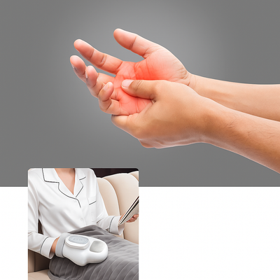 CalmPulse | Hand Compression Massager – Heat Relief Device – Cordless USB-Rechargeable – Ideal for Carpal Tunnel