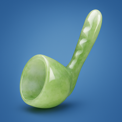 GlowSculpt | Gua Sha Tool – De-Puffing Facial Massage – Smooth Resin Edge – Enhances Glow & Contour