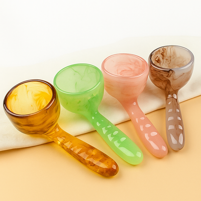 GlowSculpt | Gua Sha Tool – De-Puffing Facial Massage – Smooth Resin Edge – Enhances Glow & Contour