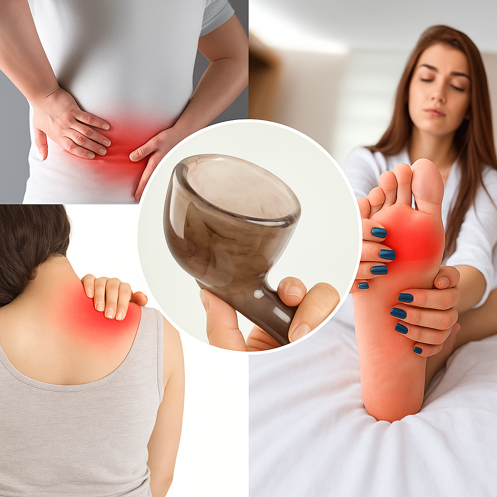 GlowSculpt | Gua Sha Tool – De-Puffing Facial Massage – Smooth Resin Edge – Enhances Glow & Contour