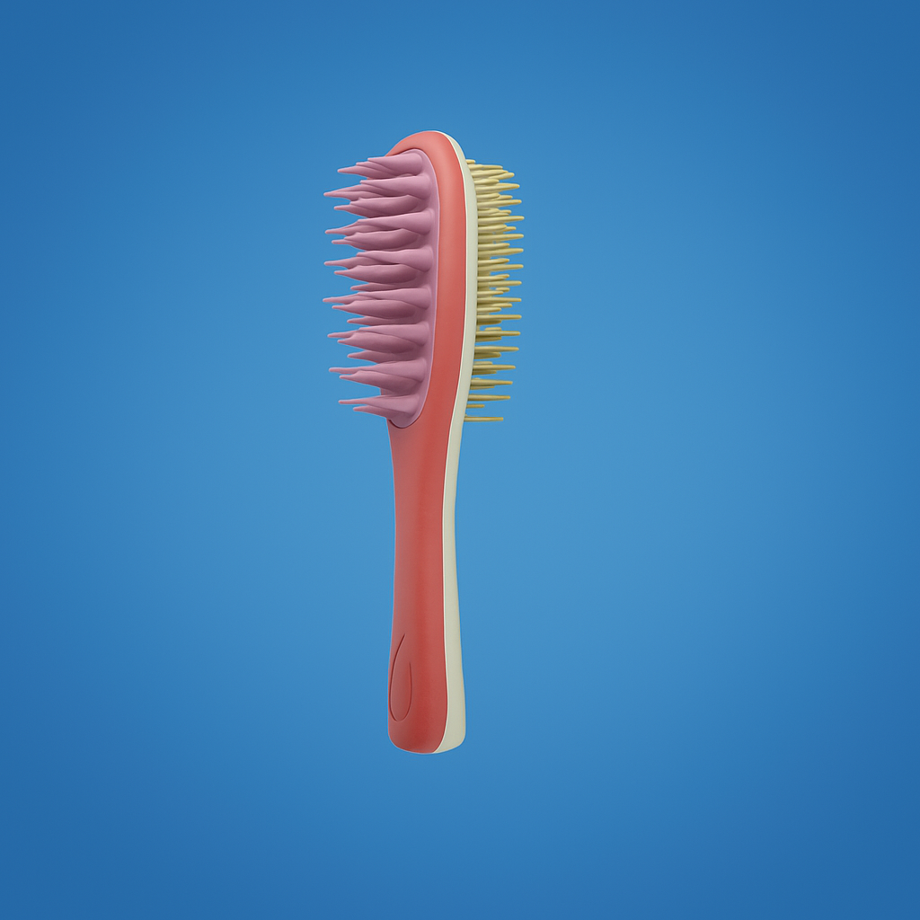 ScalpLuxe | Double-Sided Shampoo Brush – Silicone Scalp Massager – Deep Clean for Oily Hair & Sensitive Scalp